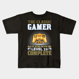 The Classic Gamer - Old Players Never die 1997 Kids T-Shirt